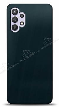 Dafoni Samsung Galaxy A32 4G Metalik Parlak Grnml Mavi Telefon Kaplama