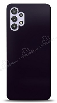 Dafoni Samsung Galaxy A32 4G Metalik Parlak Grnml Mor Telefon Kaplama