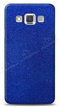 Dafoni Samsung Galaxy A5 Mavi Parlak Simli Telefon Kaplama