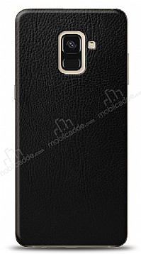 Dafoni Samsung Galaxy A6 2018 Siyah Deri Grnml Telefon Kaplama