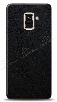 Dafoni Samsung Galaxy A6 2018 Siyah Electro Deri Grnml Telefon Kaplama