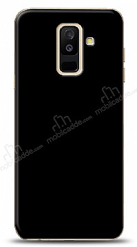 Dafoni Samsung Galaxy A6 Plus 2018 Mat Siyah Telefon Kaplama