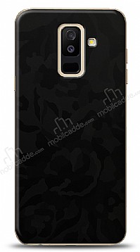 Dafoni Samsung Galaxy A6 Plus 2018 Siyah Kamuflaj Telefon Kaplama