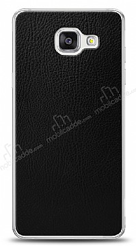 Dafoni Samsung Galaxy A7 2016 Siyah Deri Grnml Telefon Kaplama