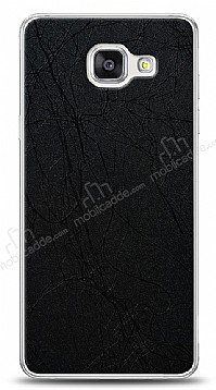 Dafoni Samsung Galaxy A7 2016 Siyah Electro Deri Grnml Telefon Kaplama