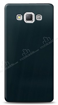 Dafoni Samsung Galaxy A7 Metalik Parlak Grnml Mavi Telefon Kaplama