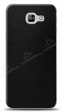 Dafoni Samsung Galaxy A8 2016 Siyah Deri Grnml Telefon Kaplama
