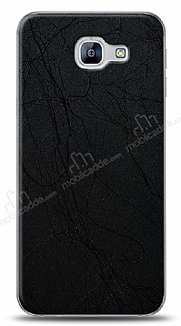 Dafoni Samsung Galaxy A8 2016 Siyah Electro Deri Grnml Telefon Kaplama