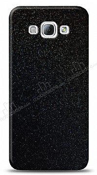 Dafoni Samsung Galaxy A8 Siyah Parlak Simli Telefon Kaplama