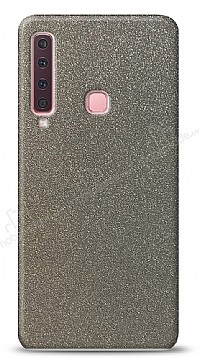 Dafoni Samsung Galaxy A9 2018 Silver Parlak Simli Telefon Kaplama