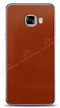 Dafoni Samsung Galaxy C5 Metalik Parlak Grnml Krmz Telefon Kaplama