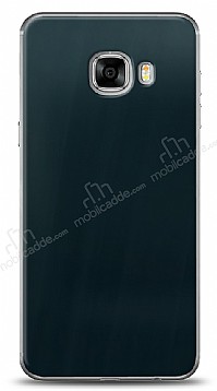 Dafoni Samsung Galaxy C5 Metalik Parlak Grnml Mavi Telefon Kaplama