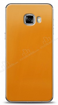 Dafoni Samsung Galaxy C5 Metalik Parlak Grnml Sar Telefon Kaplama