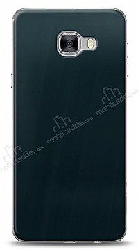 Dafoni Samsung Galaxy C7 Pro Metalik Parlak Grnml Mavi Telefon Kaplama