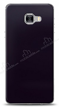 Dafoni Samsung Galaxy C7 Pro Metalik Parlak Grnml Mor Telefon Kaplama
