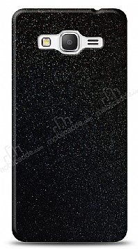Dafoni Samsung Galaxy Grand Prime / Plus Siyah Parlak Simli Telefon Kaplama