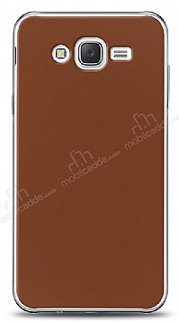 Dafoni Samsung Galaxy J2 Mat Kahverengi Telefon Kaplama