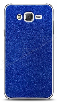 Dafoni Samsung Galaxy J2 Mavi Parlak Simli Telefon Kaplama
