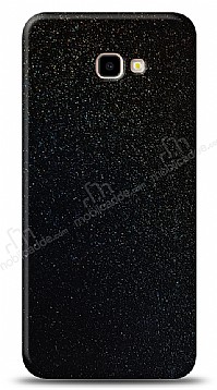 Dafoni Samsung Galaxy J4 Plus Siyah Parlak Simli Telefon Kaplama
