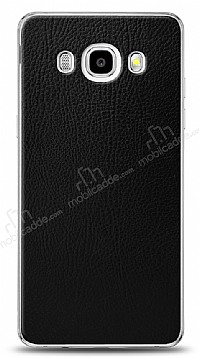 Dafoni Samsung Galaxy J5 2016 Siyah Deri Grnml Telefon Kaplama