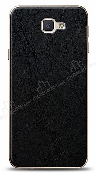 Dafoni Samsung Galaxy J5 Prime Siyah Electro Deri Grnml Telefon Kaplama
