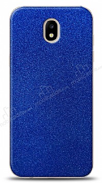 Dafoni Samsung Galaxy J5 Pro 2017 Mavi Parlak Simli Telefon Kaplama