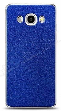 Dafoni Samsung Galaxy J7 2016 Mavi Parlak Simli Telefon Kaplama