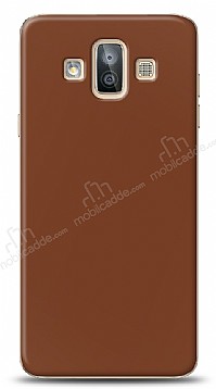 Dafoni Samsung Galaxy J7 Duo Mat Kahverengi Telefon Kaplama