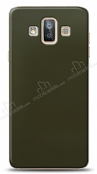Dafoni Samsung Galaxy J7 Duo Metalik Parlak Grnml Koyu Yeil Telefon Kaplama
