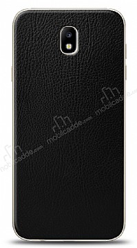 Dafoni Samsung Galaxy J7 Pro 2017 Siyah Deri Grnml Telefon Kaplama