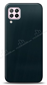Dafoni Samsung Galaxy M12 Metalik Parlak Grnml Mavi Telefon Kaplama