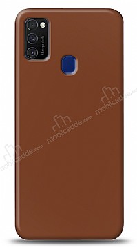 Dafoni Samsung Galaxy M21 Mat Kahverengi Telefon Kaplama