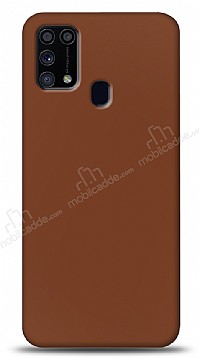 Dafoni Samsung Galaxy M31s Mat Kahverengi Telefon Kaplama