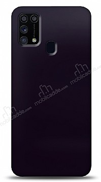 Dafoni Samsung Galaxy M31s Metalik Parlak Grnml Mor Telefon Kaplama