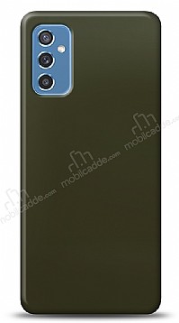 Dafoni Samsung Galaxy M52 5G Metalik Parlak Grnml Koyu Yeil Telefon Kaplama