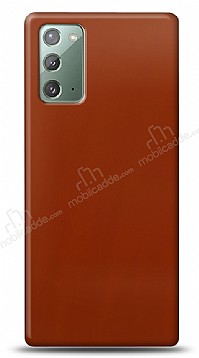 Dafoni Samsung Galaxy Note 20 Metalik Parlak Grnml Krmz Telefon Kaplama