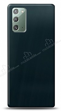 Dafoni Samsung Galaxy Note 20 Metalik Parlak Grnml Mavi Telefon Kaplama