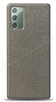 Dafoni Samsung Galaxy Note 20 Silver Parlak Simli Telefon Kaplama