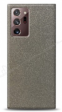 Dafoni Samsung Galaxy Note 20 Ultra Silver Parlak Simli Telefon Kaplama