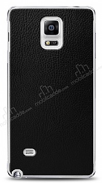 Dafoni Samsung Galaxy Note 4 Siyah Deri Grnml Telefon Kaplama