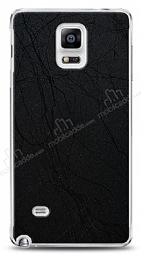 Dafoni Samsung Galaxy Note 4 Siyah Electro Deri Grnml Telefon Kaplama