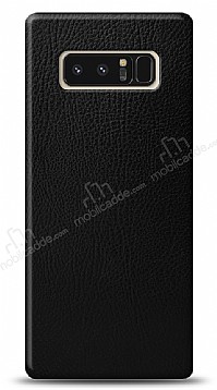 Dafoni Samsung Galaxy Note 8 Siyah Deri Grnml Telefon Kaplama