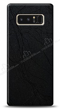 Dafoni Samsung Galaxy Note 8 Siyah Electro Deri Grnml Telefon Kaplama
