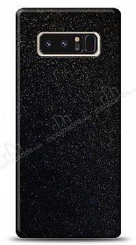 Dafoni Samsung Galaxy Note 8 Siyah Parlak Simli Telefon Kaplama