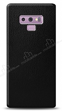 Dafoni Samsung Galaxy Note 9 Siyah Deri Grnml Telefon Kaplama