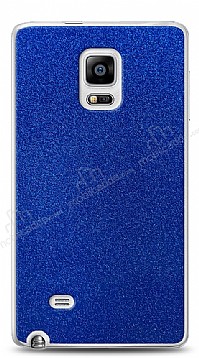 Dafoni Samsung Galaxy Note Edge Mavi Parlak Simli Telefon Kaplama