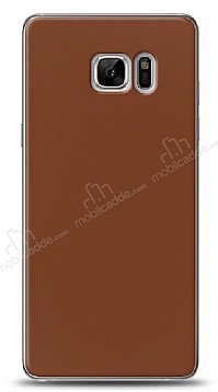 Dafoni Samsung Galaxy Note FE Mat Kahverengi Telefon Kaplama