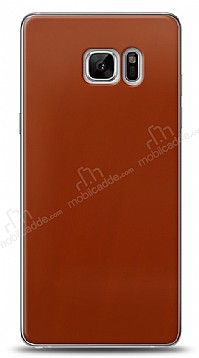 Dafoni Samsung Galaxy Note FE Metalik Parlak Grnml Krmz Telefon Kaplama