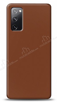Dafoni Samsung Galaxy S20 FE Mat Kahverengi Telefon Kaplama