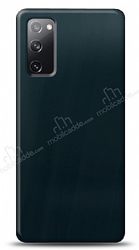Dafoni Samsung Galaxy S20 FE Metalik Parlak Grnml Mavi Telefon Kaplama